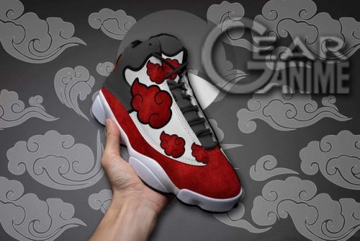 Akatsuki Cloud Jordan 13 Sneakers Naruto Anime Custom Shoes TT09 - 3 - GearAnime