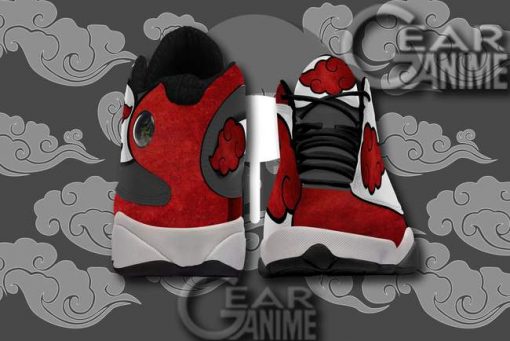 Akatsuki Cloud Jordan 13 Sneakers Naruto Anime Custom Shoes TT09 - 4 - GearAnime