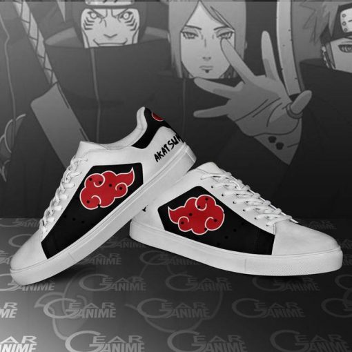 Akatsuki Cloud Skate Shoes Naruto Anime Custom Shoes PN09 - 3 - GearAnime
