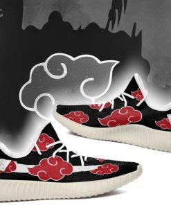Akatsuki Cloud Yzy Shoes Black Naruto Anime Sneakers - 3 - GearAnime