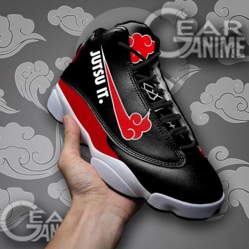 Akatsuki Jutsu It Jordan 13 Sneakers Naruto Anime Custom Shoes - 4 - GearAnime