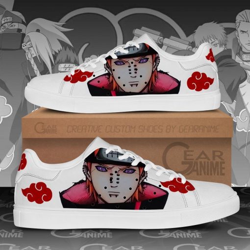 Akatsuki Nagato Pain Skate Shoes Naruto Anime Custom Shoes PN09 - 1 - GearAnime