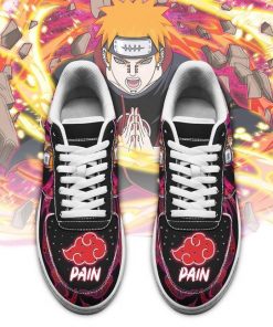 Akatsuki Pain Air Force Sneakers Custom Naruto Anime Shoes Leather - 2 - GearAnime
