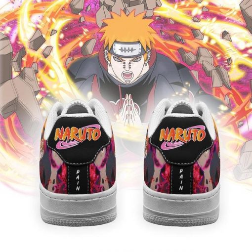 Akatsuki Pain Air Force Sneakers Custom Naruto Anime Shoes Leather - 3 - GearAnime