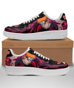 Akatsuki Pain Air Force Sneakers Custom Naruto Anime Shoes Leather - 1 - GearAnime