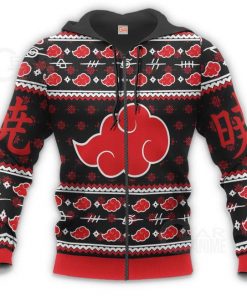 Akatsuki Ugly Christmas Sweater Naruto Anime Custom Xmas Gift VA10 - 2 - GearAnime