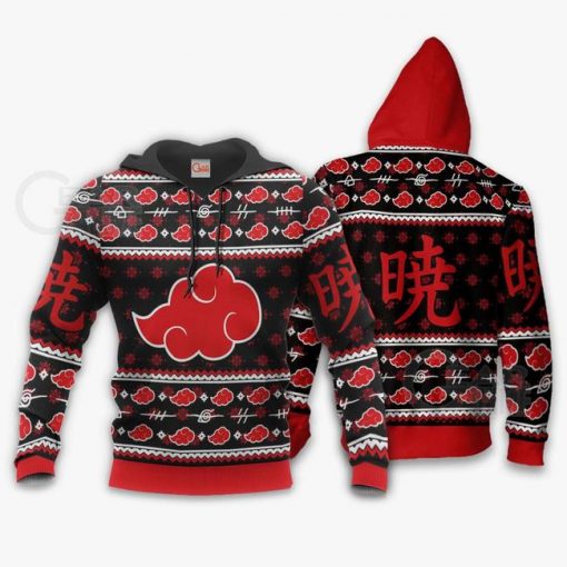 Akatsuki Ugly Christmas Sweater Naruto Anime Custom Xmas Gift VA10 - 3 - GearAnime