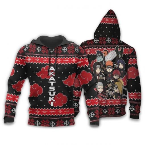 Akatsuki Ugly Christmas Sweater Naruto Anime Xmas Gift Custom Clothes - 3 - GearAnime
