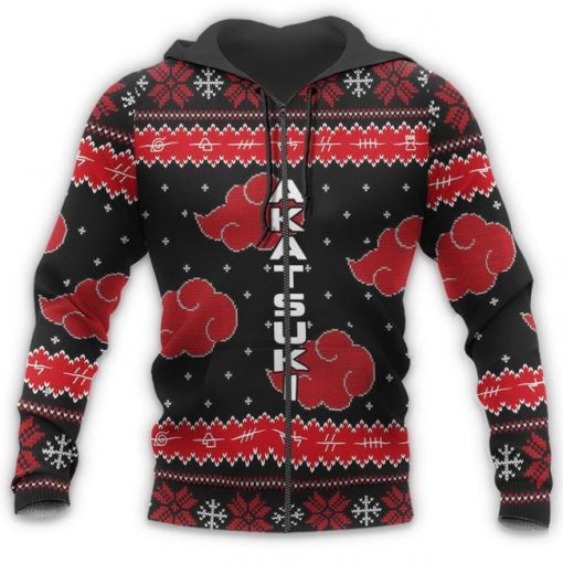 Akatsuki Ugly Christmas Sweater Naruto Anime Xmas Gift Custom Clothes - 7 - GearAnime