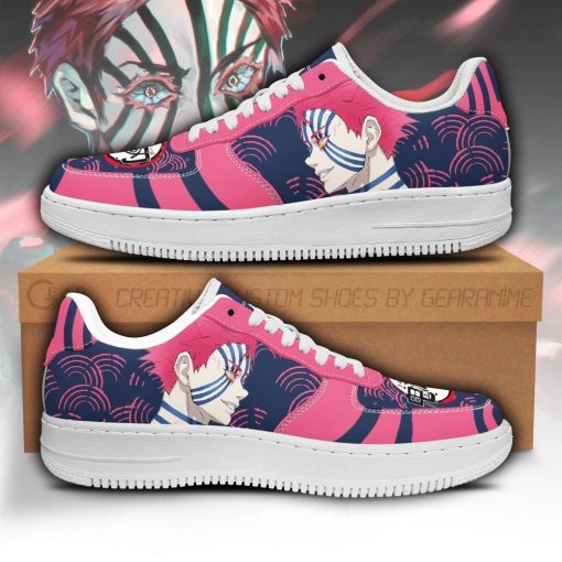 Akaza Air Force Sneakers Custom Demon Slayer Anime Shoes Fan PT05 - 1 - GearAnime