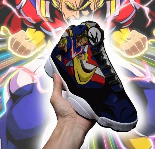 All Might Hero Jordan 13 Shoes My Hero Academia Anime Sneakers - 3 - GearAnime