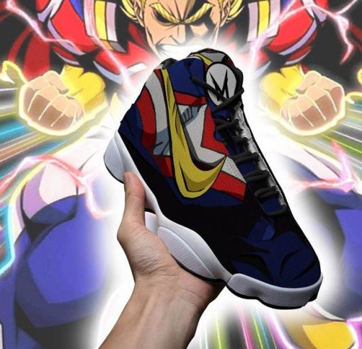 All Might Jordan 13 Shoes My Hero Academia Anime Sneakers - 4 - GearAnime