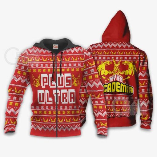 All Might Plus Ultra Ugly Christmas Sweater My Hero Academia Anime Xmas Gift - 2 - GearAnime