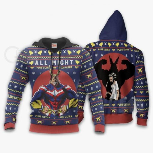 All Might Ugly Christmas Sweater My Hero Academia Anime Xmas Shirt - 3 - GearAnime