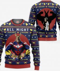 All Might Ugly Christmas Sweater My Hero Academia Anime Xmas Shirt - 1 - GearAnime