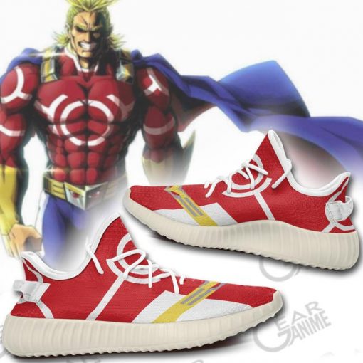 All Might Yzy Shoes Silver Ace My Hero Academia Sneakers TT10 - 4 - GearAnime