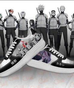 Anbu Black Ops Air Force Shoes Naruto Anime Custom Shoes PT10 - 4 - GearAnime