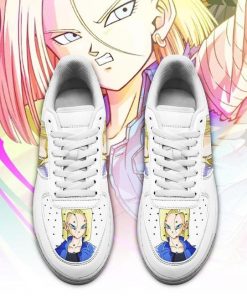 Android 18 Air Force Sneakers Custom Dragon Ball Z Anime Shoes PT04 - 2 - GearAnime
