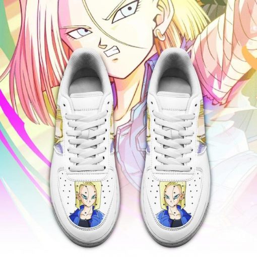 Android 18 Air Force Sneakers Custom Dragon Ball Z Anime Shoes PT04 - 2 - GearAnime