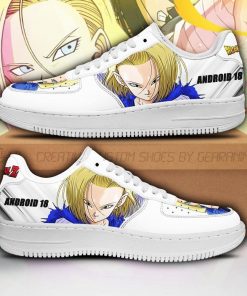 Android 18 Air Force Sneakers Custom Dragon Ball Z Anime Shoes PT04 - 1 - GearAnime