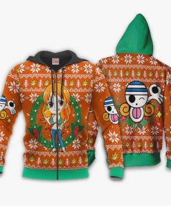 Nami Ugly Christmas Sweater One Piece Anime Xmas Gift VA10 - 2 - GearAnime