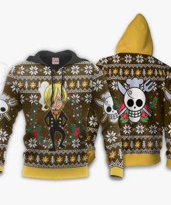 Sanji Ugly Christmas Sweater One Piece Anime Xmas Gift VA10 - 3 - GearAnime