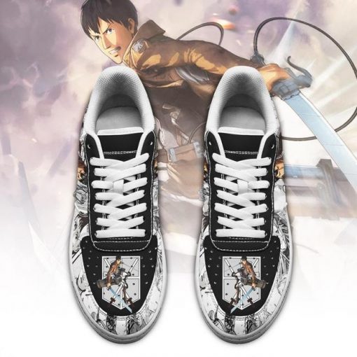 AOT Bertholdt Air Force Sneakers Attack On Titan Anime Shoes Mixed Manga - 2 - GearAnime