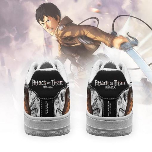 AOT Bertholdt Air Force Sneakers Attack On Titan Anime Shoes Mixed Manga - 3 - GearAnime