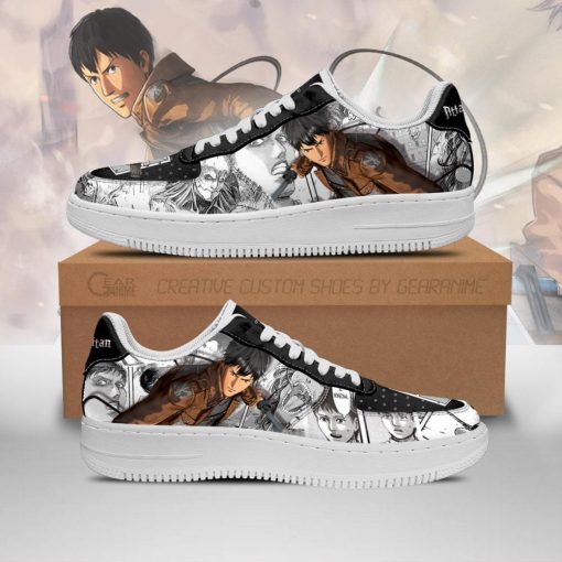 AOT Bertholdt Air Force Sneakers Attack On Titan Anime Shoes Mixed Manga - 1 - GearAnime
