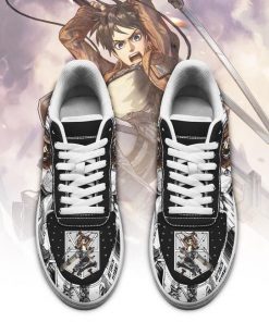AOT Eren Air Force Sneakers Attack On Titan Anime Shoes Mixed Manga - 2 - GearAnime