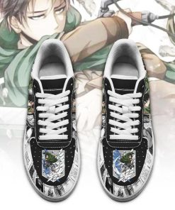 AOT Levi Air Force Sneakers Attack On Titan Anime Shoes Mixed Manga - 2 - GearAnime