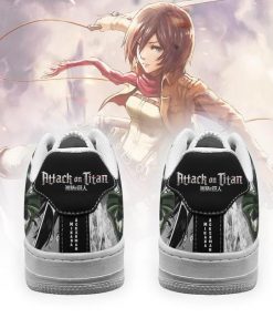 AOT Mikasa Air Force Sneakers Attack On Titan Anime Shoes Mixed Manga - 3 - GearAnime