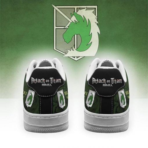 AOT Military Slogan Air Force Sneakers Attack On Titan Anime Shoes - 3 - GearAnime