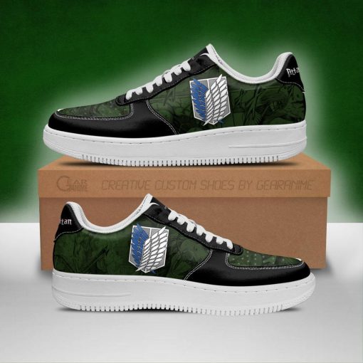 AOT Scout Regiment Air Force Sneakers Attack On Titan Anime Shoes - 1 - GearAnime