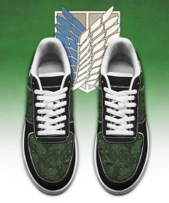 AOT Scout Regiment Slogan Air Force Sneakers Attack On Titan Anime Shoes - 2 - GearAnime