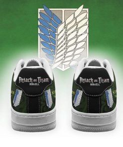AOT Scout Regiment Slogan Air Force Sneakers Attack On Titan Anime Shoes - 3 - GearAnime