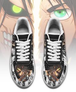 AOT Titan Eren Air Force Sneakers Attack On Titan Anime Manga Shoes - 2 - GearAnime