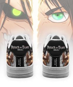 AOT Titan Eren Air Force Sneakers Attack On Titan Anime Manga Shoes - 3 - GearAnime