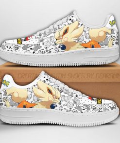 Arcanine Air Force Sneakers Pokemon Shoes Fan Gift Idea PT04 - 1 - GearAnime