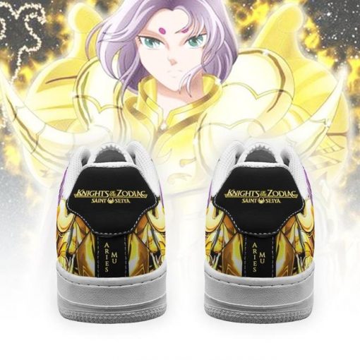 Aries Mu Air Force Sneakers Uniform Saint Seiya Anime Shoes - 3 - GearAnime