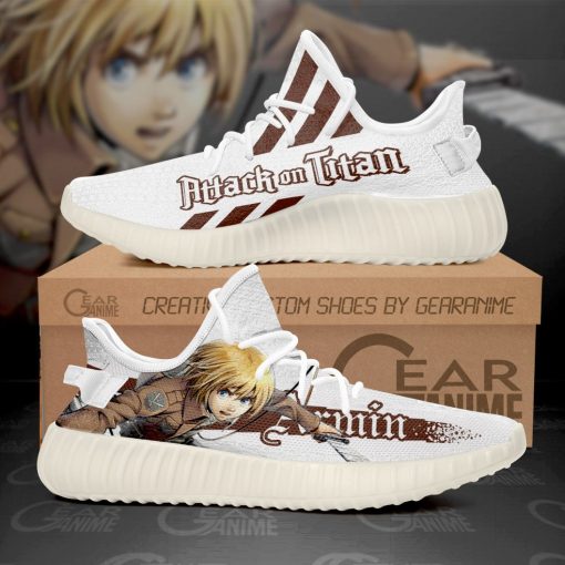 Armin Arlert Yzy Shoes Attack On Titan Custom Anime Sneakers TT10 - 1 - GearAnime