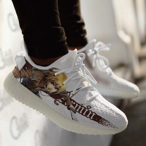 Armin Arlert Yzy Shoes Attack On Titan Custom Anime Sneakers TT10 - 4 - GearAnime