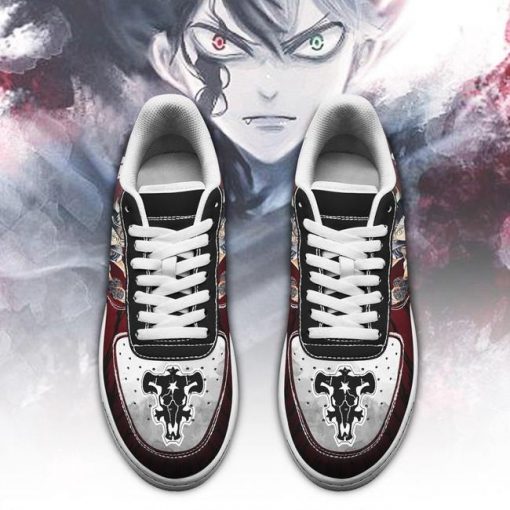 Asta Air Force Sneakers Black Bull Knight Black Clover Anime Shoes - 2 - GearAnime