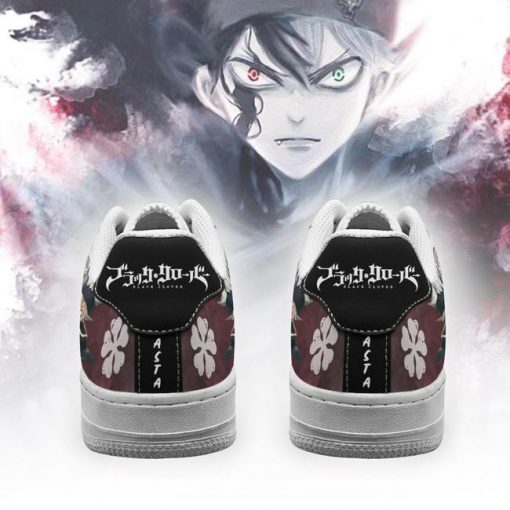 Asta Air Force Sneakers Black Bull Knight Black Clover Anime Shoes - 3 - GearAnime