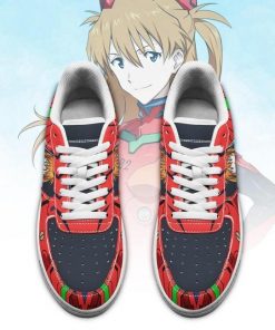 Asuka Langley Shikinami Air Force Sneakers Neon Genesis Evangelion Shoes - 2 - GearAnime