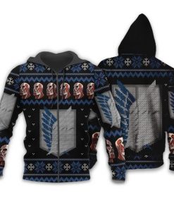 Attack On Titan Shirt Scout Ugly Christmas Sweater Jacket Costume - 2 - GearAnime