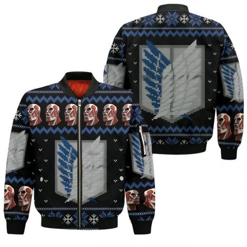 Attack On Titan Shirt Scout Ugly Christmas Sweater Jacket Costume - 4 - GearAnime
