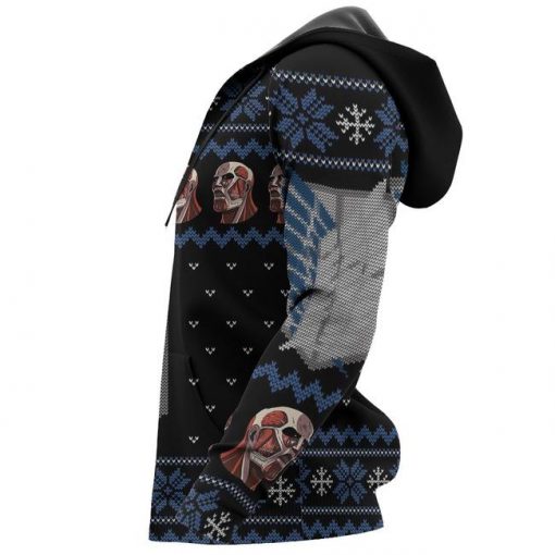 Attack On Titan Shirt Scout Ugly Christmas Sweater Jacket Costume - 5 - GearAnime