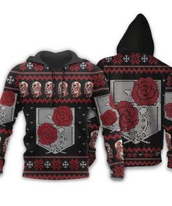 Attack On Titan Ugly Christmas Sweater Garrison Xmas Gift Custom Clothes - 3 - GearAnime