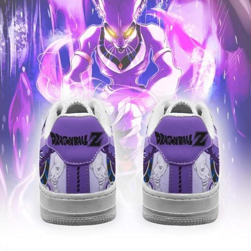 Beerus Air Force Sneakers Custom Dragon Ball Anime Shoes Fan Gift PT05 - 3 - GearAnime